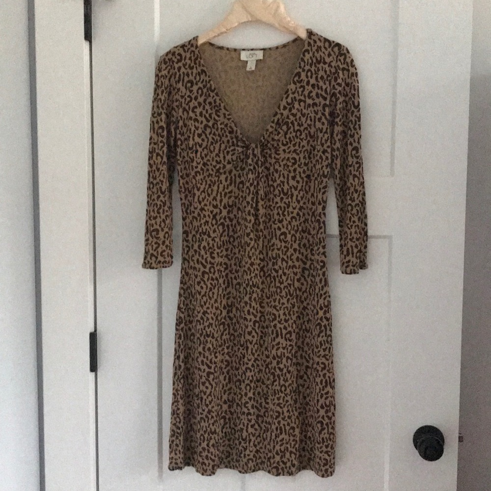 Ann Taylor LOFT  Leopard Print Dress
